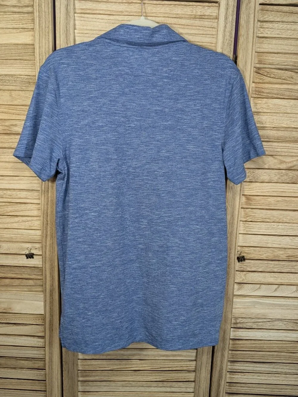 J. Crew Men's Blue Heather Performance Polo Size Small
